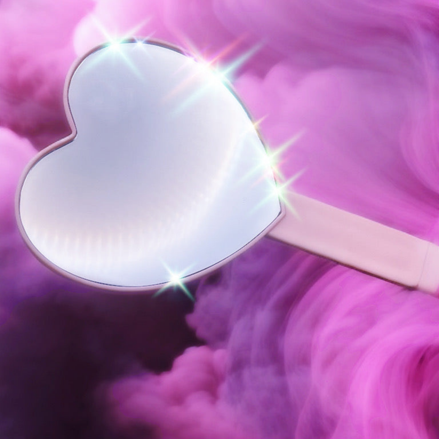 Kawaii Goth Pink Heart Mirror