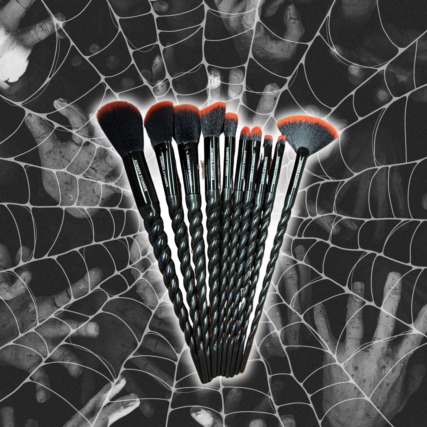 Gothic Unicorn Makeup 10 Piece Brush Set