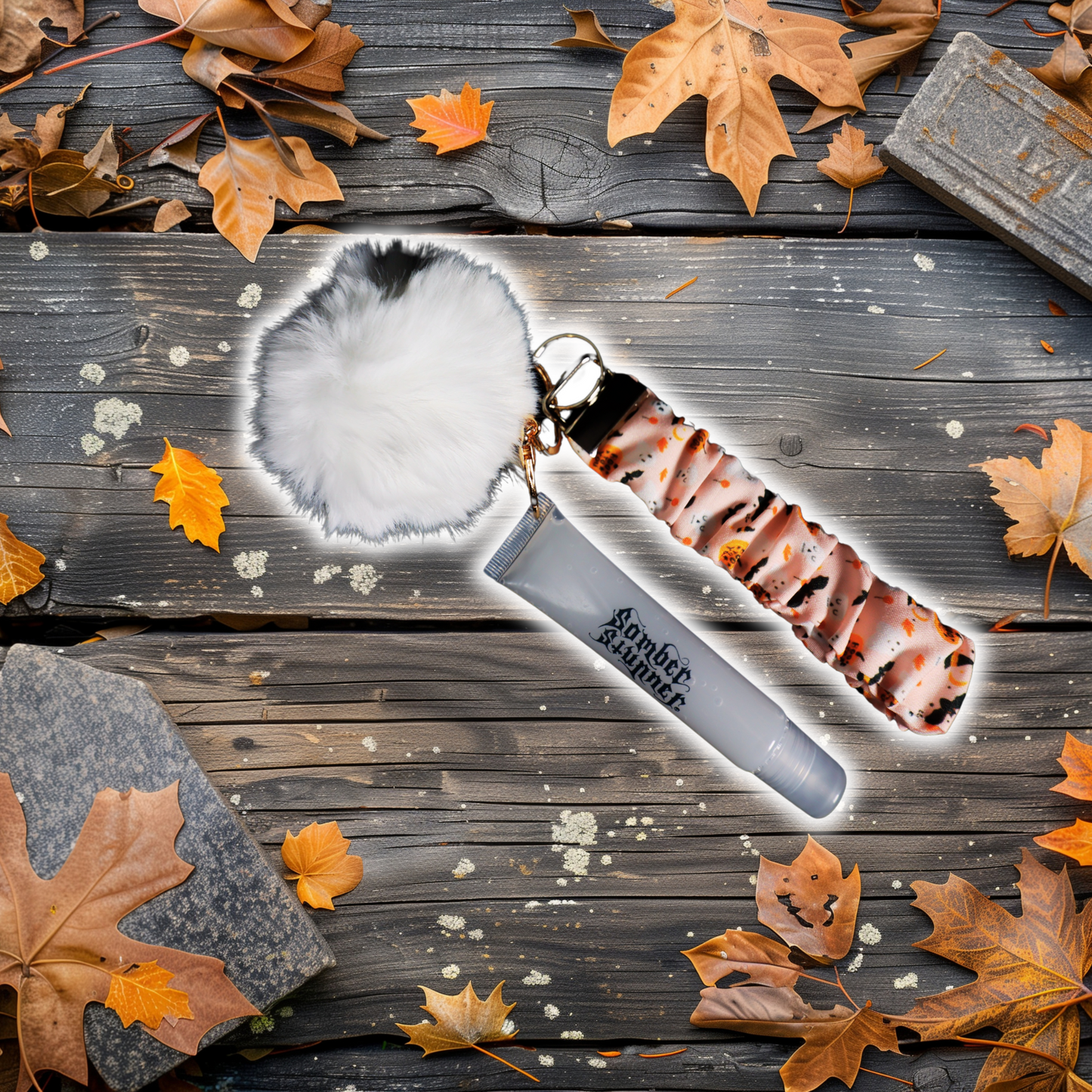 Spooky Wristlet Lip Gloss Keychains