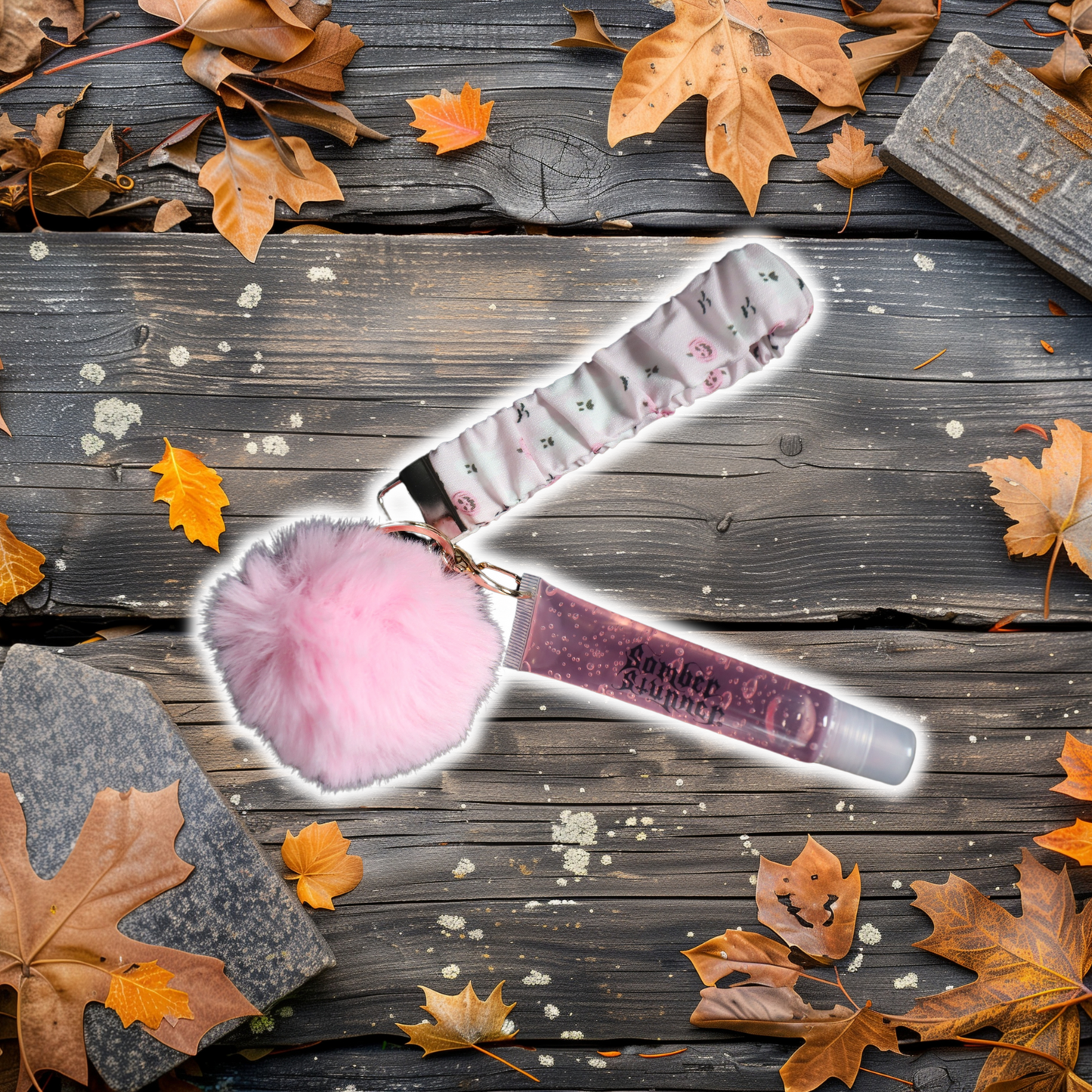 Spooky Wristlet Lip Gloss Keychains