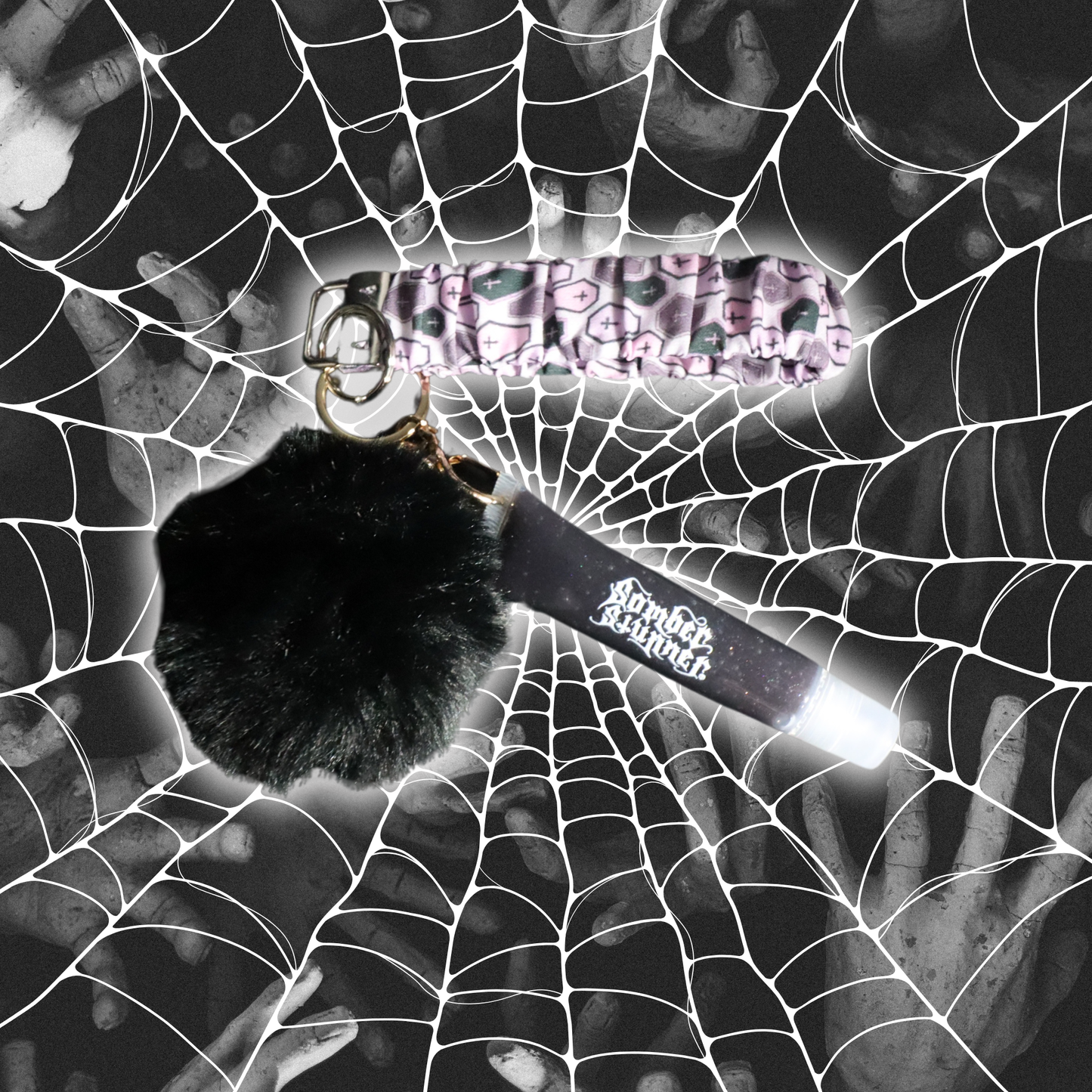 Spooky Wristlet Lip Gloss Keychains