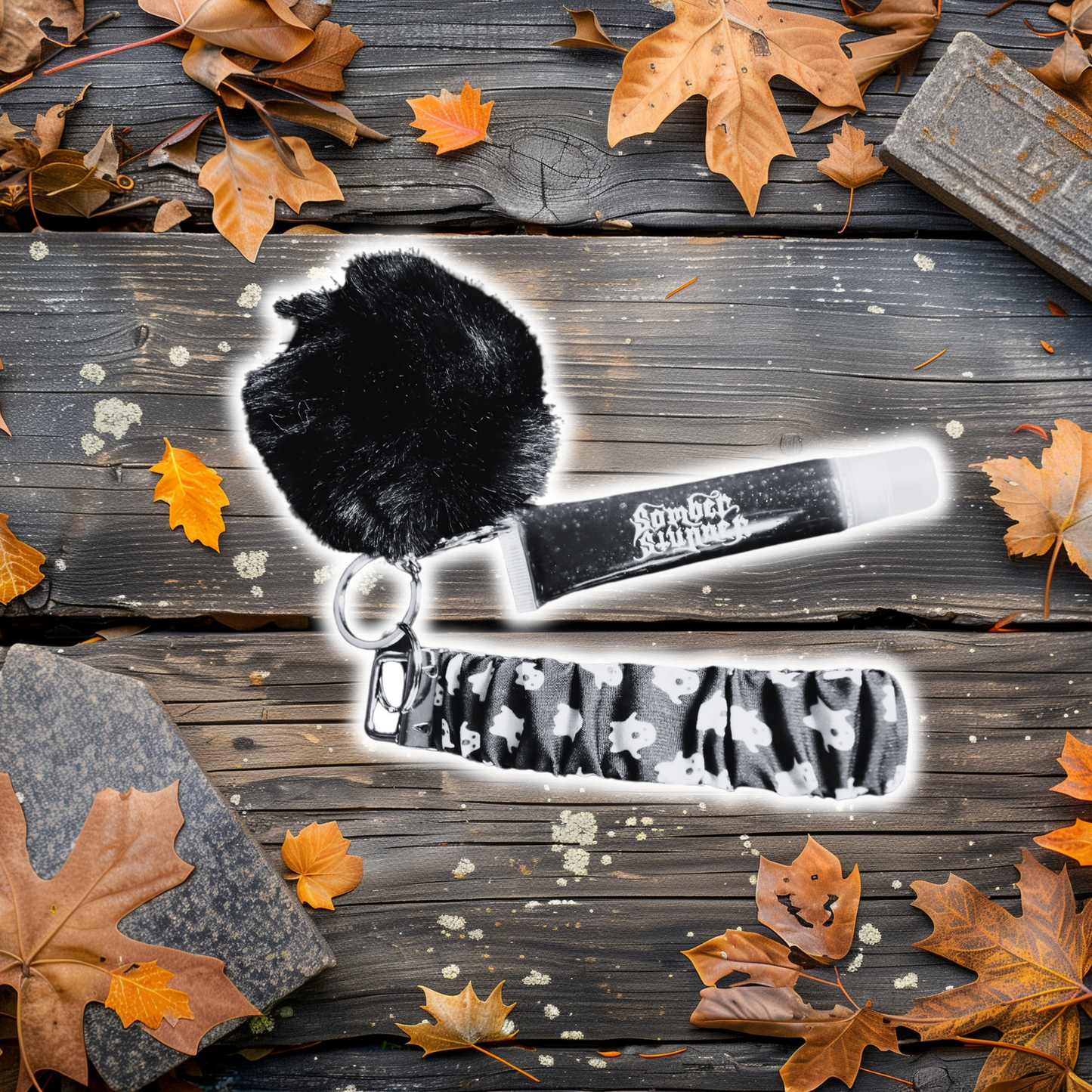 Spooky Wristlet Lip Gloss Keychains